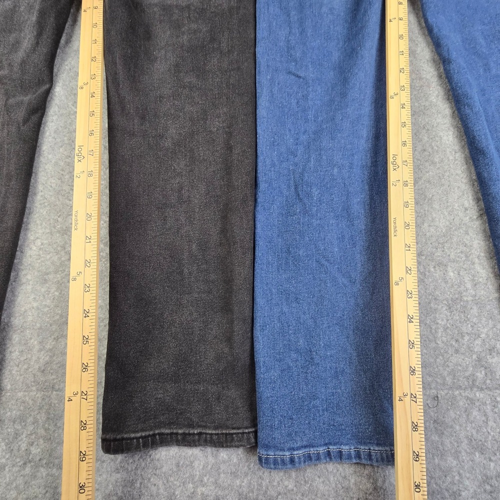 Blu Rock Denim Mens Straight Leg Jeans‎ Bundle 34x31 Black Blue 2 Pairs Stretch - Picture 7 of 11